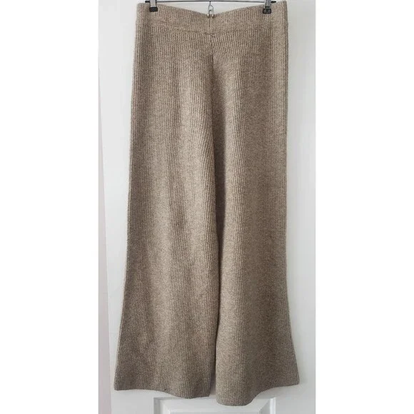 NWT Commense Knit Sweater Pants Two Piece Set Lounge 1/4 Zip Wool blend-Large - Picture 5 of 8